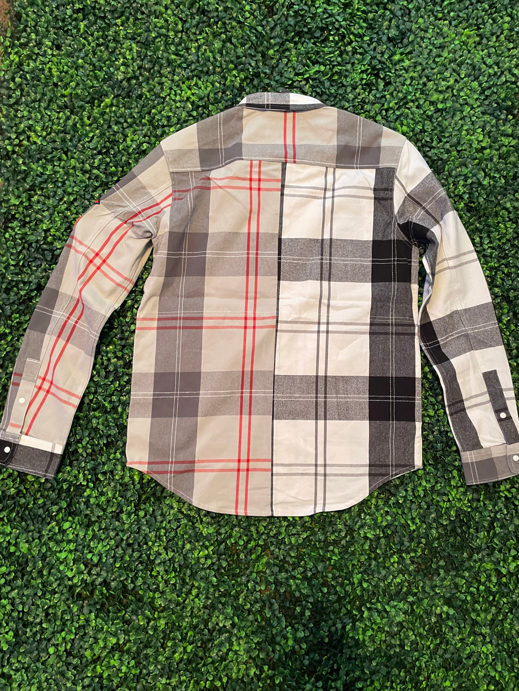 COOKIES PLAID SHIRT W/ LOGO PATCHES
