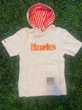 NBA HAWKS SHORT SLEEVE HOODIE MITCHELL & NESS
