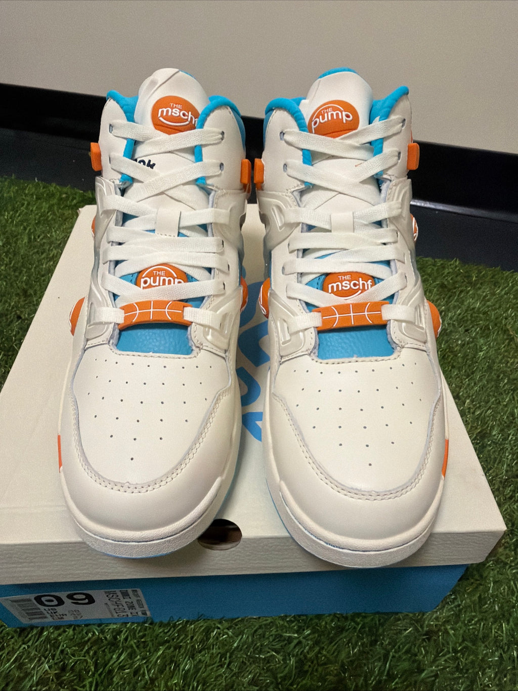 Reebok Pump Omni Zone IX x MSCHF Mid Foto Blue