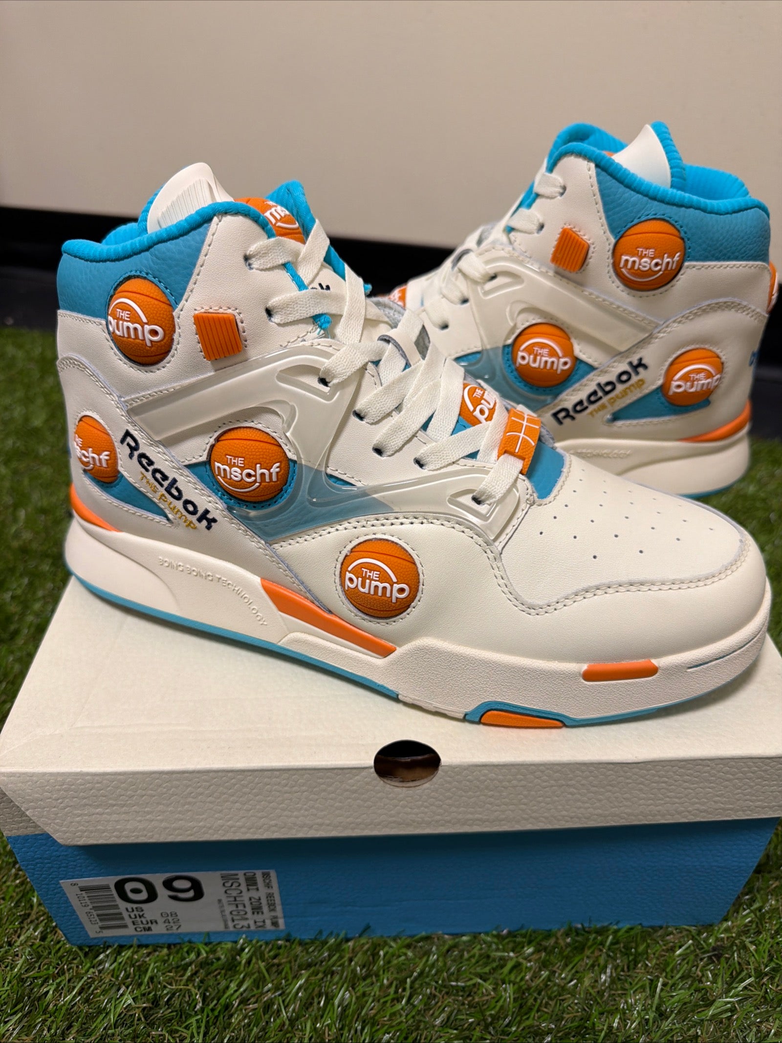 Reebok Pump Omni Zone IX x MSCHF Mid Foto Blue