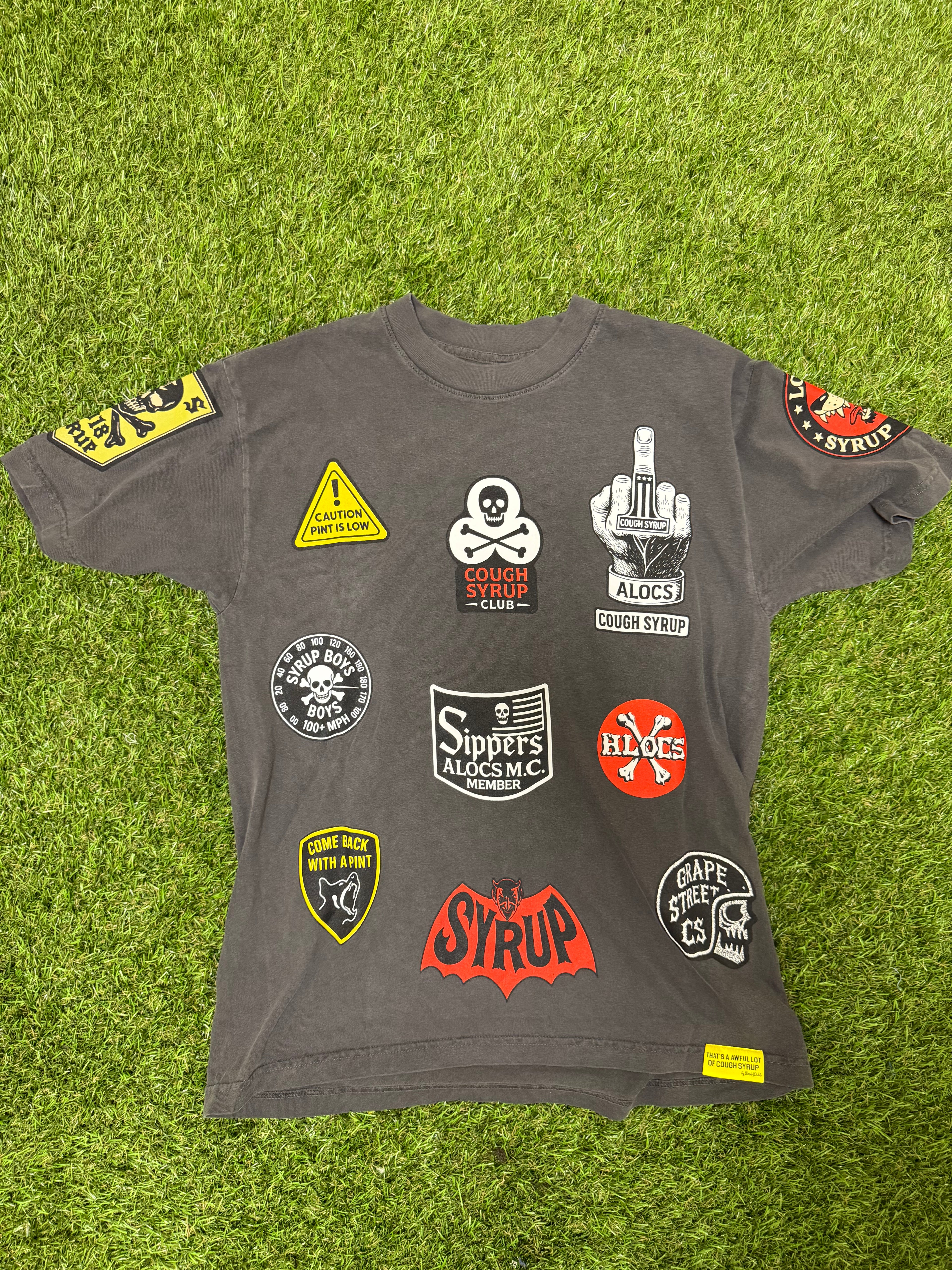 Cough syrup tee