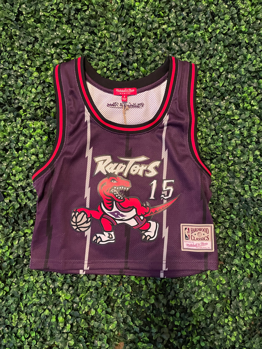 NBA WOMENS N&N CROP JERSEYS RAPTORS 1998 VINCE CARTER MITCHELL & NESS