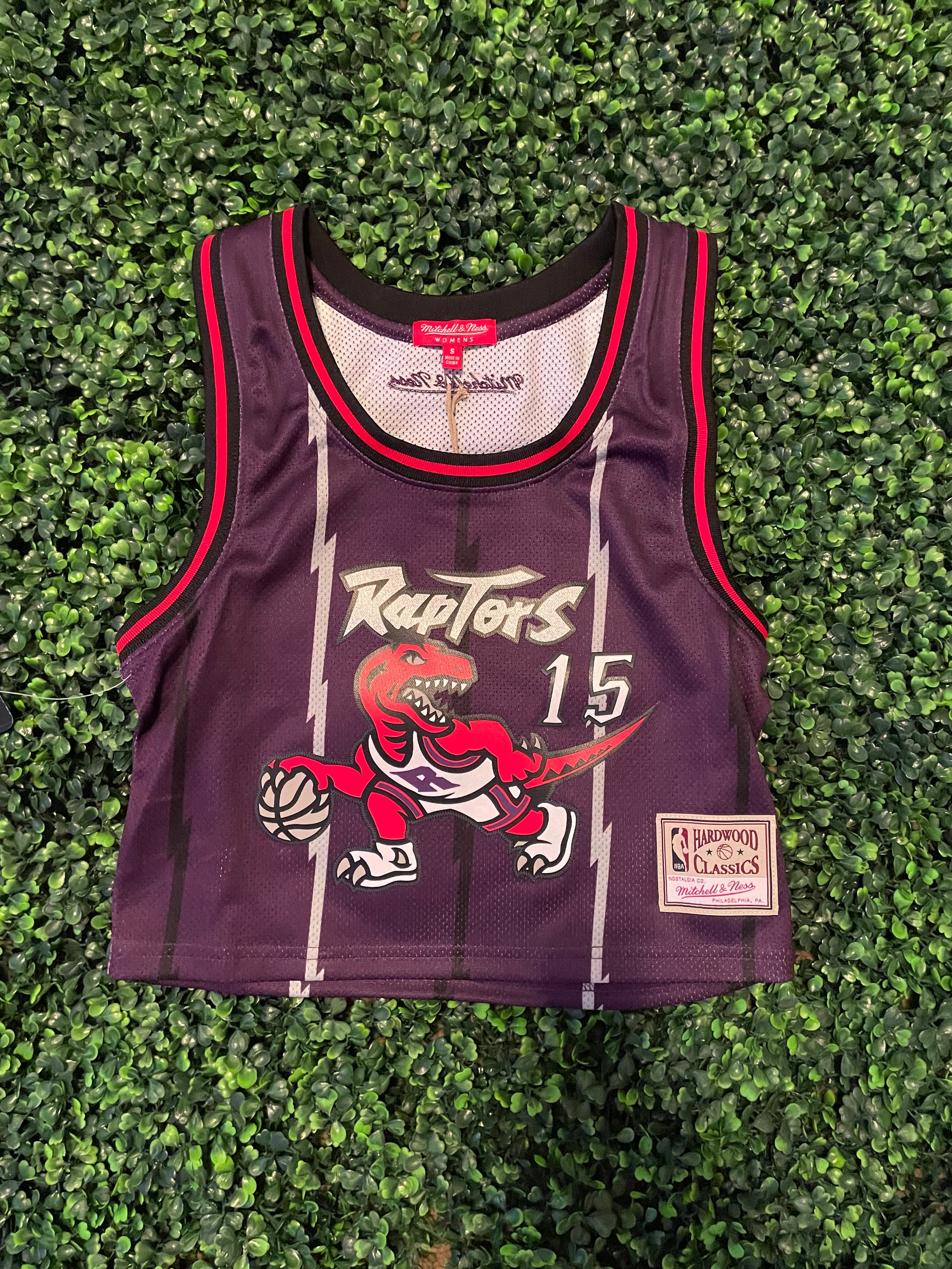 NBA WOMENS N&N CROP JERSEYS RAPTORS 1998 VINCE CARTER MITCHELL & NESS