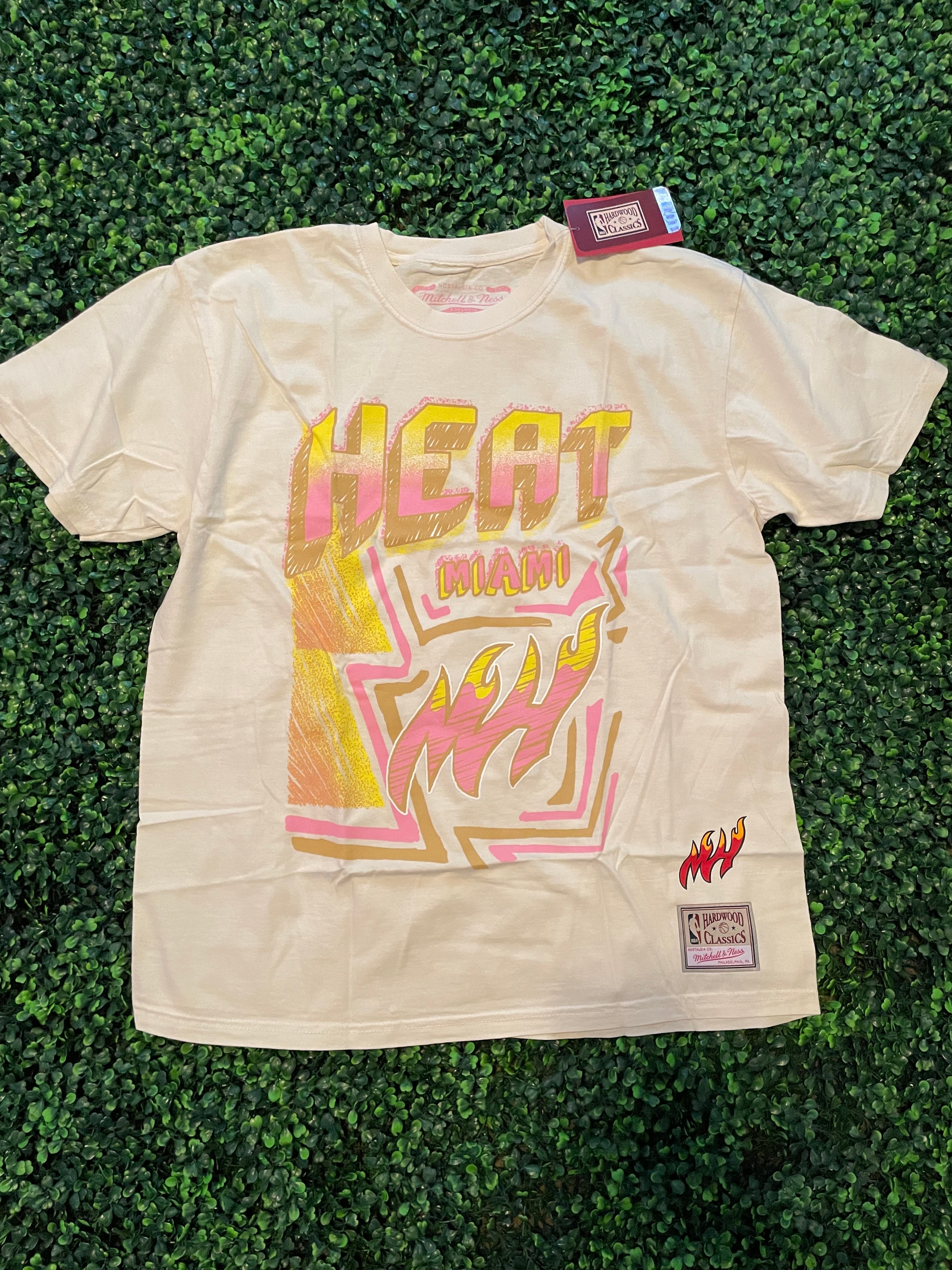 NBA HEAT TEE MICTHELL & NESS
